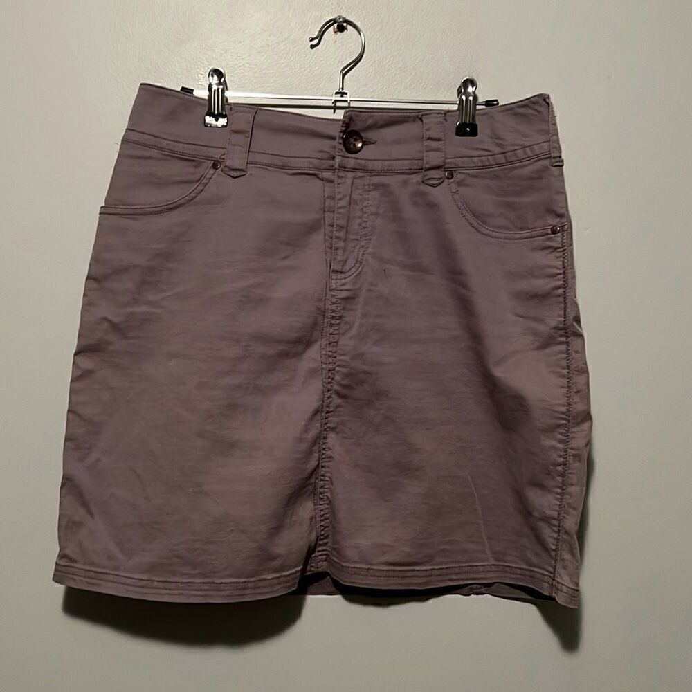 Ventura Women’s Gray Organic Cotton Blend Casual Mini Skirt